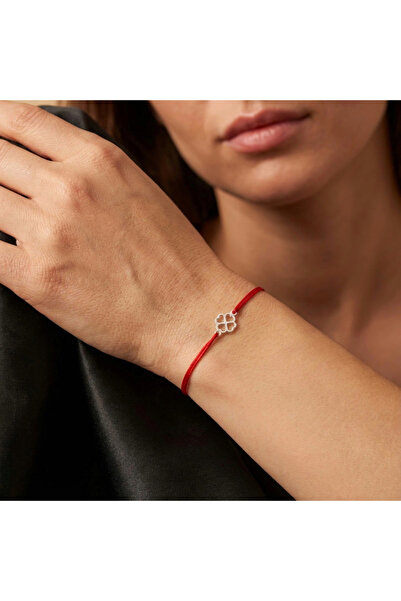 BIJUTERIA NEAGRA Bratara cu trifoi martisor din argint 925