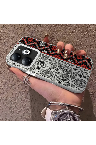 Hontinga حافظة هاتف تكنو سبارك جو 2024 متوافقة مع نمط السجاد، مصنوعة من السيل...