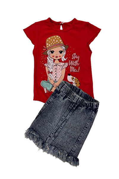 GENERAL Girl's set, blouse and skirt - from 2 to 5 years