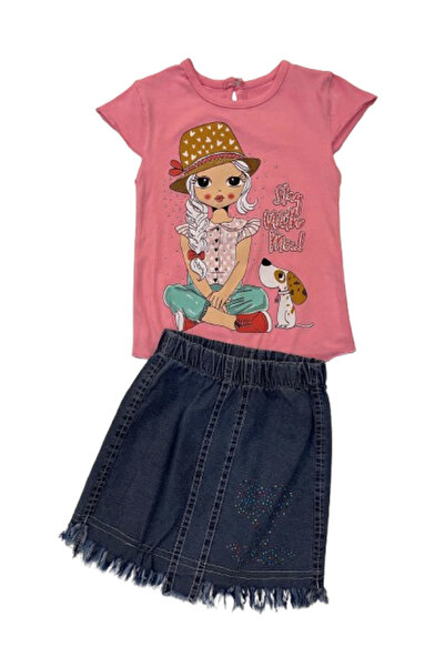 GENERAL Girl's set, blouse and skirt - from 2 to 5 years