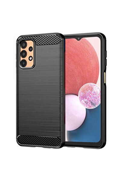 Techsuit Carcasă din silicon carbon pentru Samsung Galaxy A13 4G, neagră