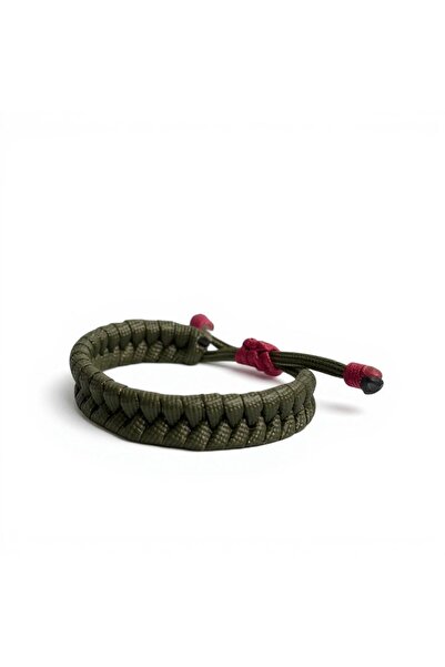 plentiful Paracord Bracelet Adjustable – Camouflage Series Double Braid Green