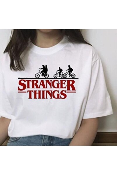 LELVANİ Women's Stranger Things Printed T-Shirt