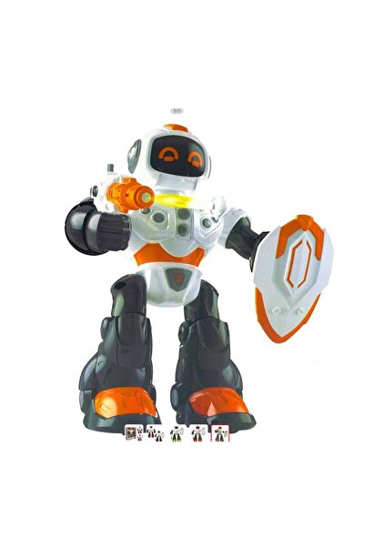 Can-Em Oyuncak Robot 360 Derece Dönen Aksesuarlı Sesli Işıklı Pilli 3+