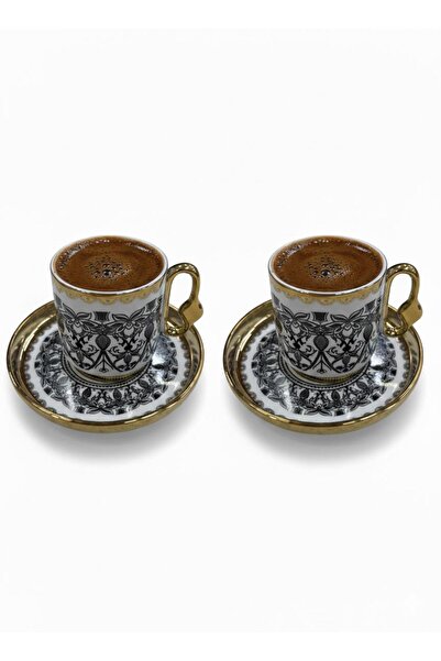 Altabi Porcelain Coffee Set for 2 People |   Special Design |   90 ml