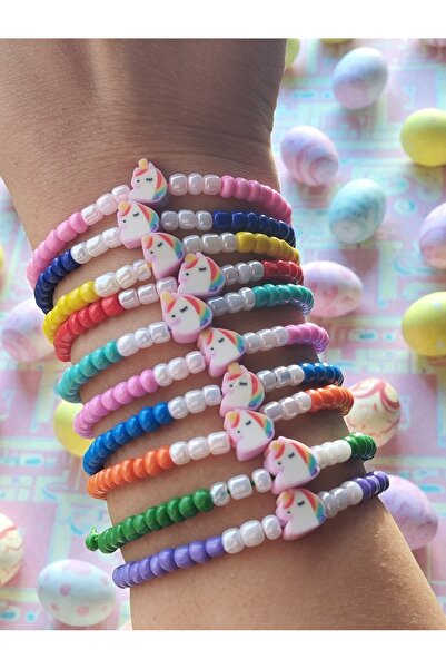Amabel Jewelerys هدية خاصة للأطفال في عيد الفطر، مجموعة أساور يونيكورن فيمو ا...