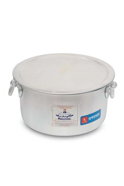 Indian Aluminum Pot with Flat Lid No. 60