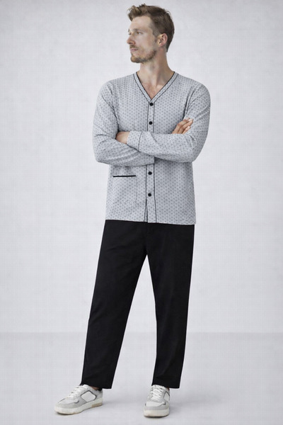 COMBİNE MİCHAİL Ανδρικό Σετ Πιτζάμες με Τάση για την Εποχή τους, με Τσέπες κα...