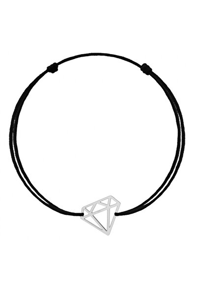 BIJUTERIA NEAGRA Brățară cu pandantiv din argint 925 și diamant