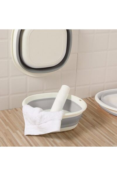 Roomlyne Folding Bucket 34x25x13.5cm Foldable Sink & Portable Basin