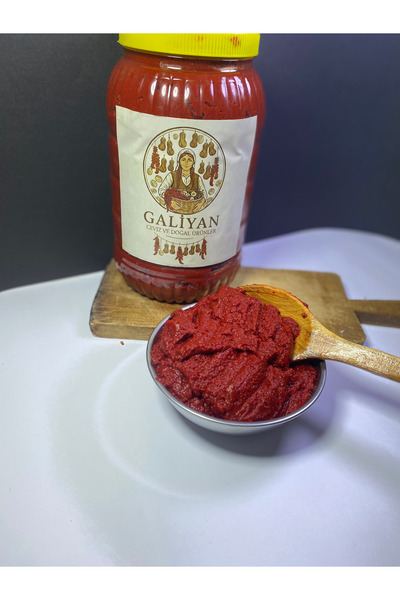 Galiyan Balıkesir Sındırgı Güneşte Kurutma Doğal Acı Salça 3 Kg Bidon