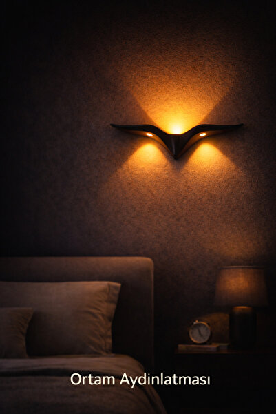 luxshome Elektrikli Martı Duvar Apliği Led Duvar Lambası Modern Dekoratif Ayd...
