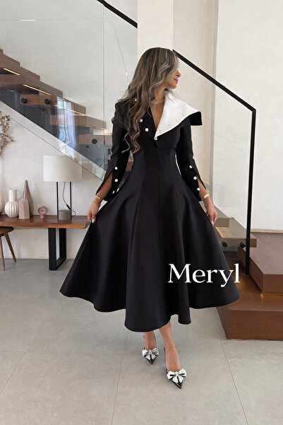 Meryl elegant black dress