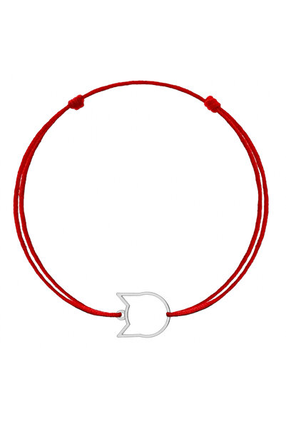 BIJUTERIA NEAGRA Bratara Pisica Martisor Argint 925