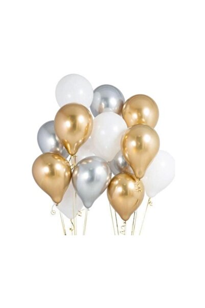 MFM Μικτά μεταλλικά μπαλόνια 3 χρωμάτων 30 τεμαχίων