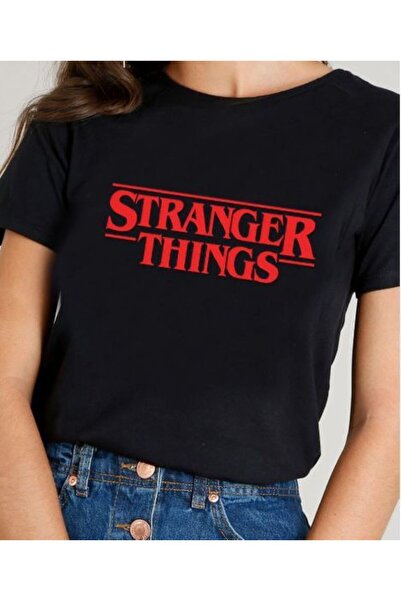 LELVANİ Women's Stranger Things Printed T-Shirt