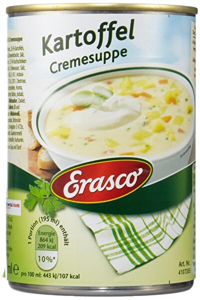 Erasco potato cream soup 390 ml, imported from Germany