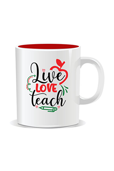 Mug Mania Personalized mug for teachers, Live Love Teach