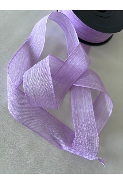 partici dükkanı Linen Lilac Color Bow Ribbon - Width 2.5cm Length 20 Meters -...