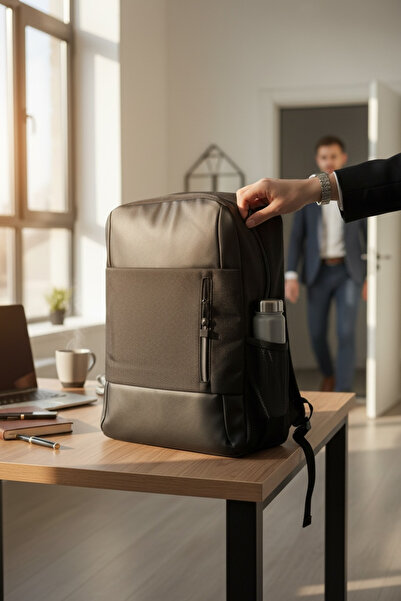 KAFFAA Unisex Laptop Backpack with USB Port - Waterproof