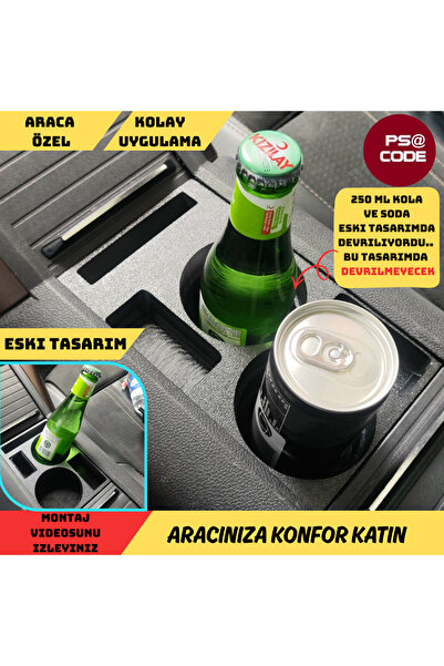 psa code Citroen Berlingo-Peugeot Rifter-Proace City-Fiat Doblo-Opel Combo Uyumlu Orta Konsol Bardaklık