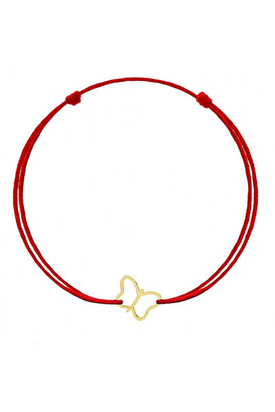 BIJUTERIA NEAGRA 14K GOLD Butterfly Pendant Bracelet