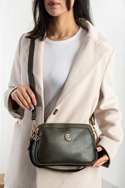 Asel Women's Adjustable Cross Strap Daily Multi-Compartment Shoulder Bag