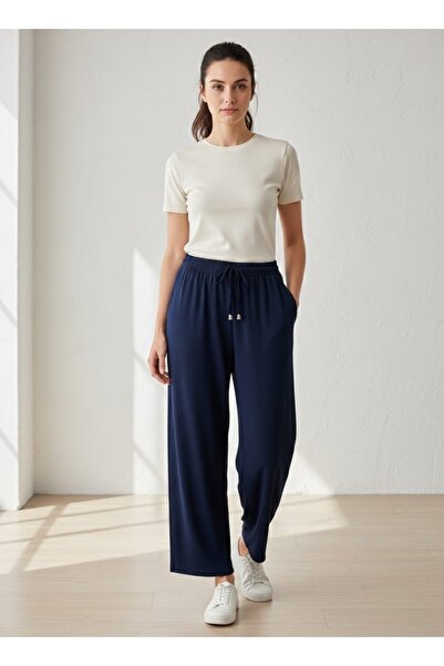 BTY CEPLİ AYROBİN KUMAŞ BOL PAÇA PANTOLON