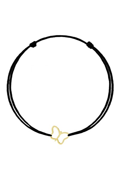 BIJUTERIA NEAGRA 14K GOLD Butterfly Pendant Bracelet