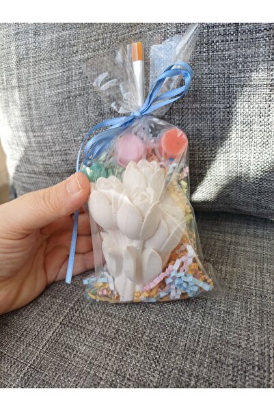 Opulent Accessories Çiçek lale taş boyama seti10 adet,okul öncesi etkinlik,do...