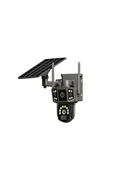 OEM Cameră 4G cu panou solar, 3 obiective, zoom 10X, detectare PIR umană + ca...