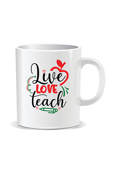 Mug Mania Cana personalizata pentru profesori, Live Love Teach