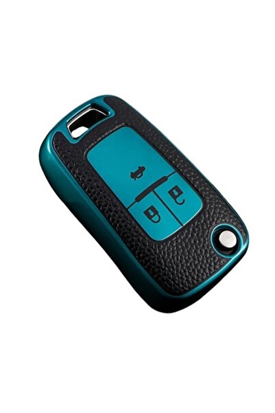Aftermarket Green Leather Insert Key Case for Opel Astra Corsa Meriva Zafira ...