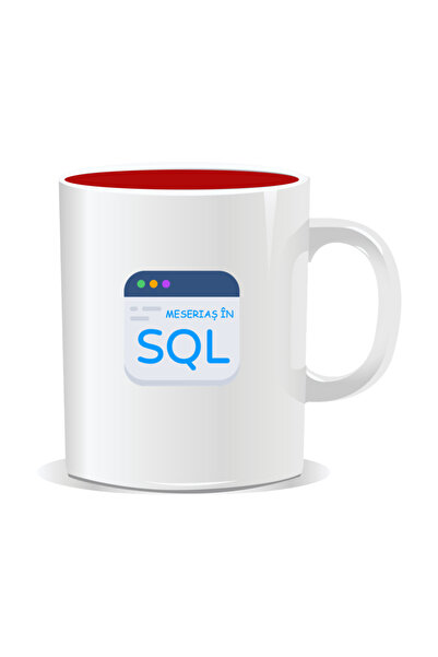 Mug Mania Personalized mug with messages for programmers, Meserias in SQL