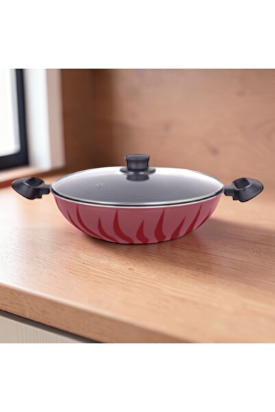 saif Tefal Vitro frying pan with lid from Al Saif, available in four sizes