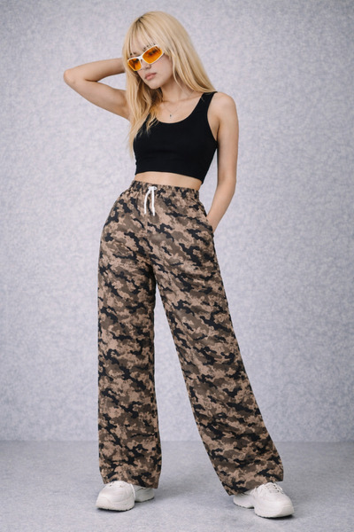 Gofeel Camouflage Patterned Baggy Unisex Sweatpants