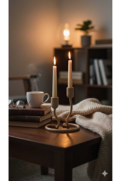 Rivon Desing BEIN 2'li tek parça şamdan