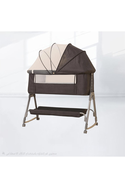 Genaric 3-in-1 foldable and portable baby cot, ideal for travel, with adjusta...