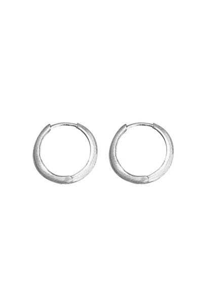 OEM Circular Silver Earrings