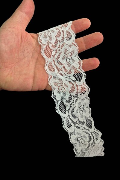 DUAYEN Likralı Esneyen Dantel Ara alemşümul Desen 1 Metre