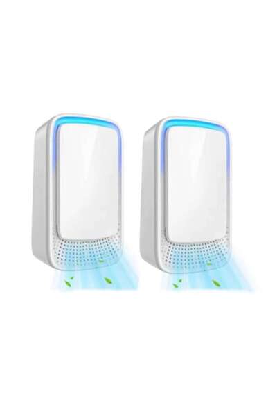 OEM Set of 2 Air Purifiers with Negative Ion Technology, White