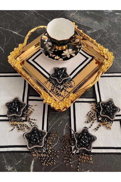 KUMSAL ÇEYİZ 6 Adet Sunumluk,Kahve Sunum Peçetesi,Sunum Peçetesi,Kahve Peçetesi