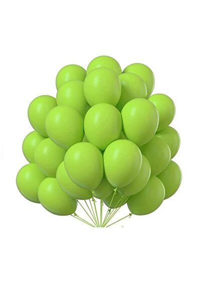 SDX Market Σετ 100 μπαλονιών λάτεξ, ανοιχτό πράσινο, 25 εκ.
