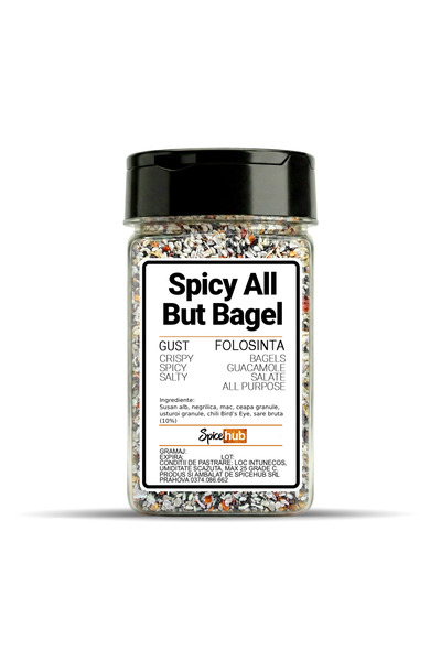 Spicehub Mix Spicy All But Bagel, condiment premium pentru salată, covrigi, o...