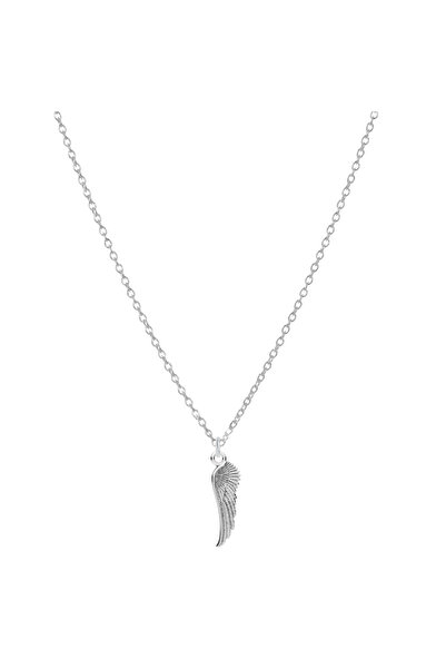BIJUTERIA NEAGRA 925 Silver Wing Pendant Necklace