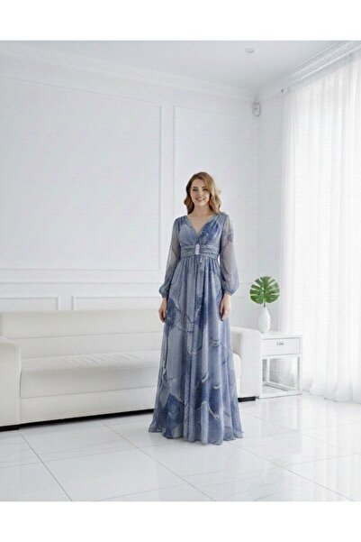 alqarat فستان داليا الملكي من الشيفون