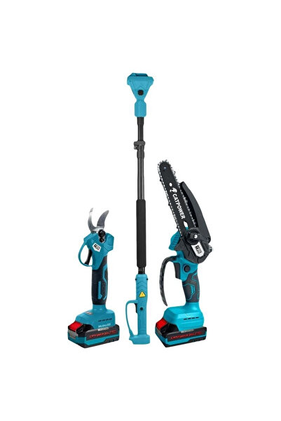 Epilons Mey İthalat® Cat Power 1520 Akülü Dal Kesme Ve Budama Makası Seti Tel...