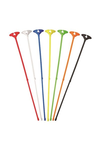 SDX Market Σετ 10 στηρικτικών στικ με χρωματιστές ροζέτες για μπαλόνια, 42 εκ.