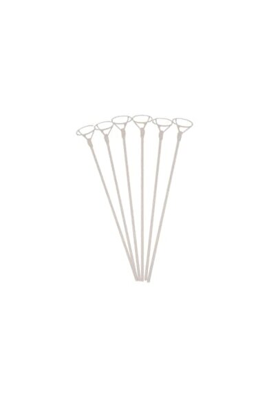 SDX Market Set de 50 bețe de susținere cu rozete albe pentru baloane, 42 cm