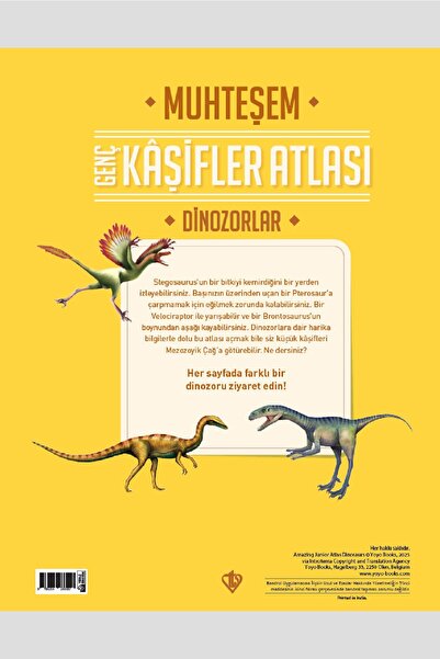 Türkiye Diyanet Vakfı Yayınları Muhteşem Genç Kaşifler Atlası Dinozorlar
